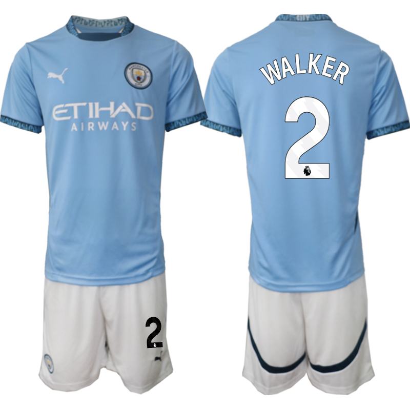 Men 2024-2025 Club Manchester City home blue #2 Soccer Jersey->indianapolis colts->NFL Jersey